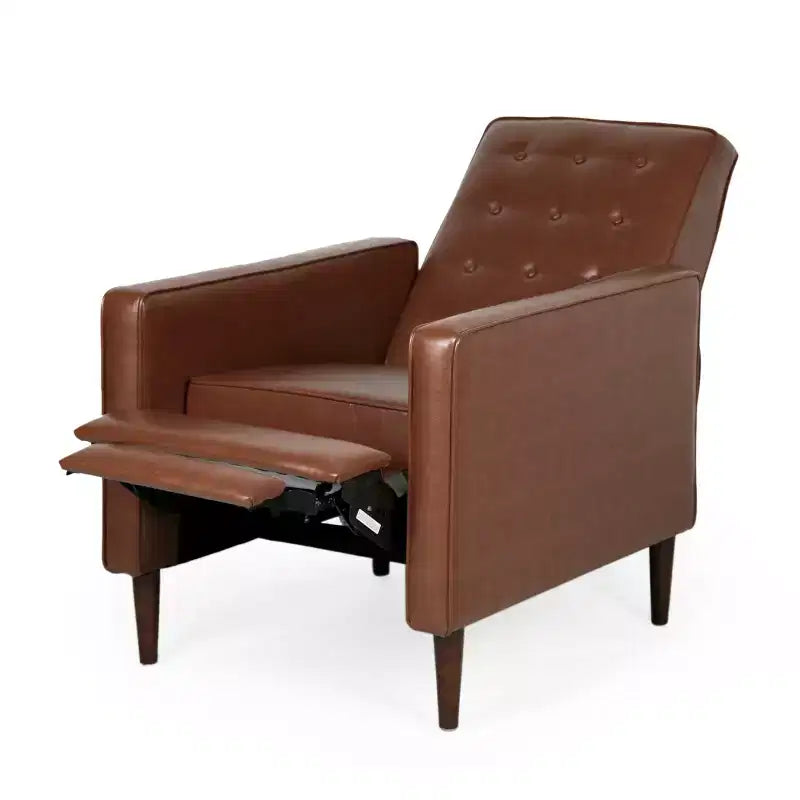 Mid Century Modern Tufted Pushback Recliners (Set of 2)