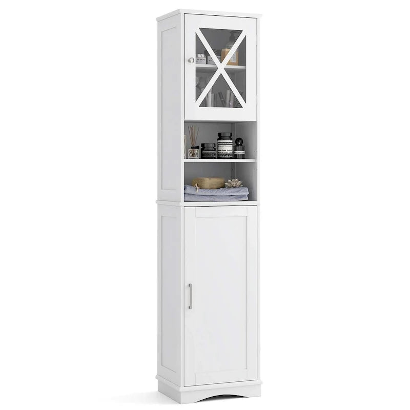 Armoire de salle de bain autoportante de 67 de haut avec 5 - Voir les détails