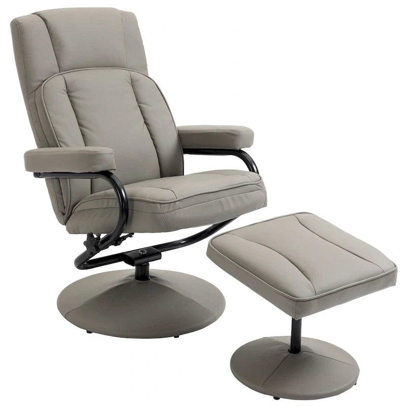 30 Relaxsessel mit hoher Rückenlehne und Drehfunktion, inklusive Hocker
