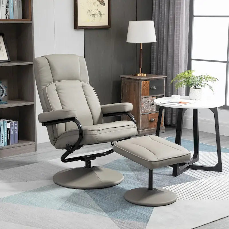 30 Relaxsessel mit hoher Rückenlehne und Drehfunktion, inklusive Hocker