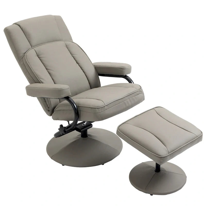 30 Relaxsessel mit hoher Rückenlehne und Drehfunktion, inklusive Hocker