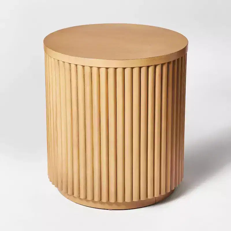 Table d’appoint naturelle, style classique minimaliste