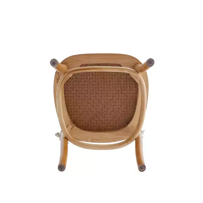 Set aus 2 Esszimmerstühlen mit grauen Sitzkissen