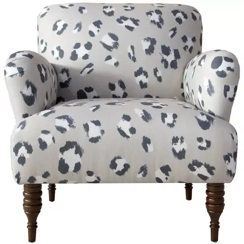 Sillón decorativo con estampados de estilo escandinavo moderno