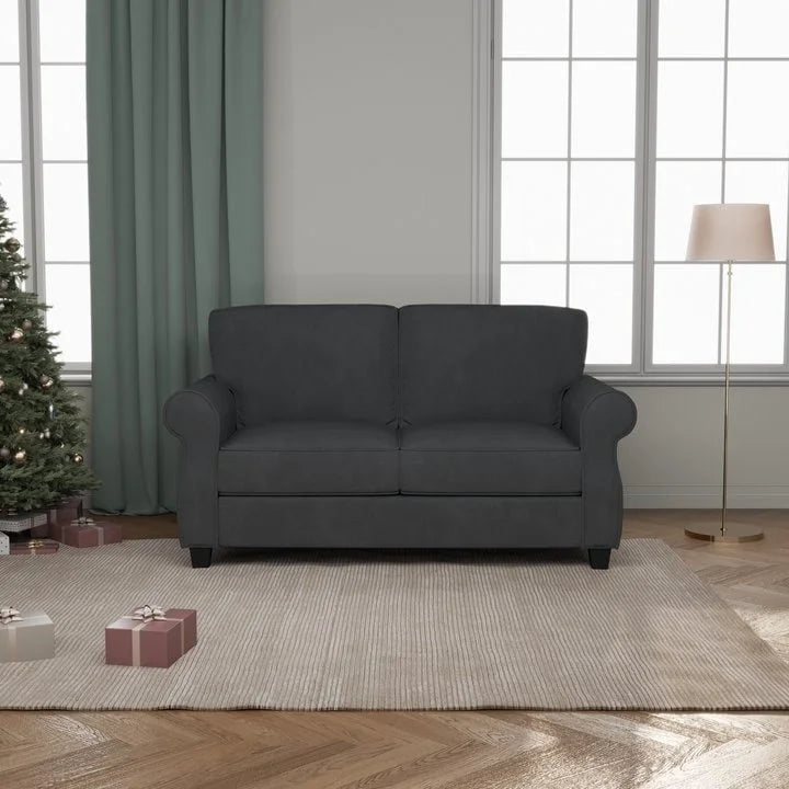 Sofá tapizado con estructura de madera maciza - 30.30 x 56.30 x 33.10