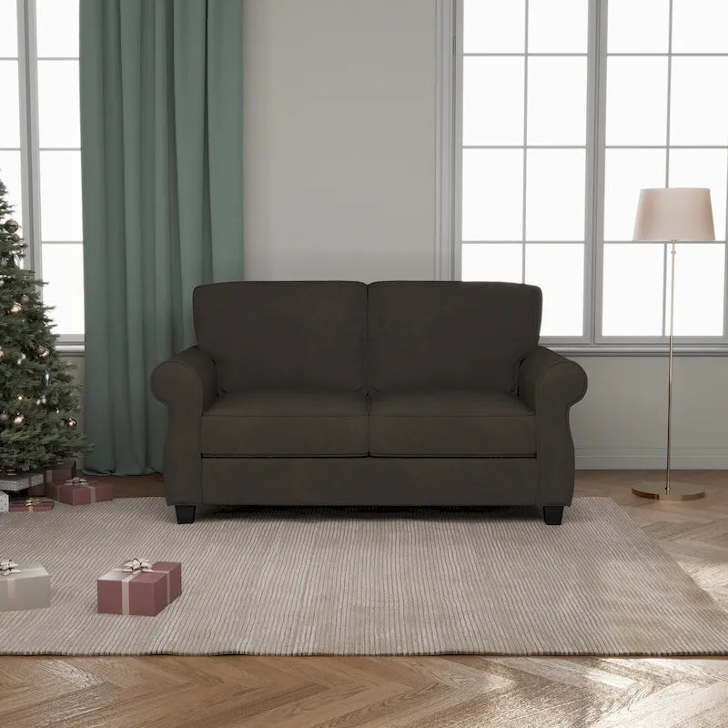 Sofá tapizado con estructura de madera maciza - 30.30 x 56.30 x 33.10