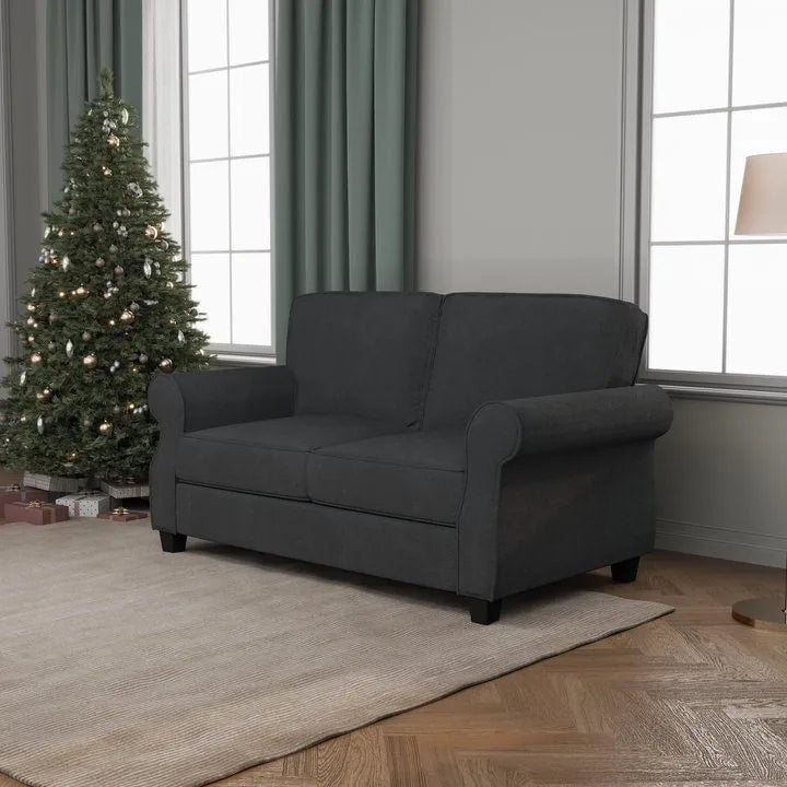 Sofá tapizado con estructura de madera maciza - 30.30 x 56.30 x 33.10