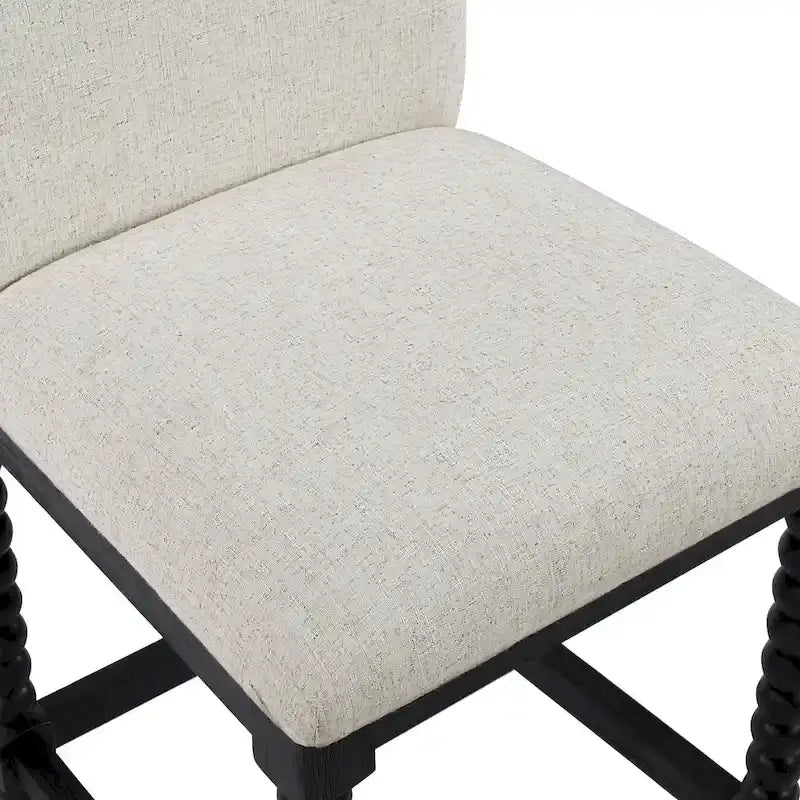 Taburete de mostrador de 26H con patas torneadas