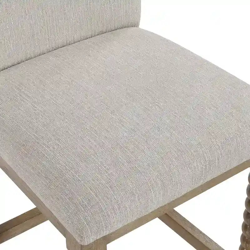 Taburete de mostrador de 26H con patas torneadas