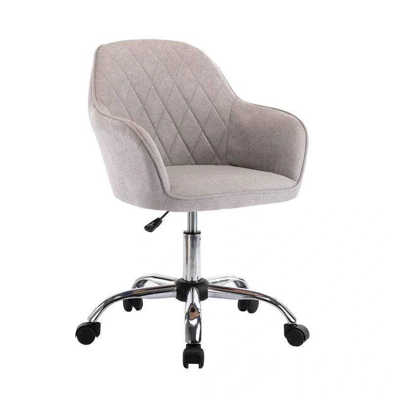 Chaise de bureau à domicile en tissu avec roulettes