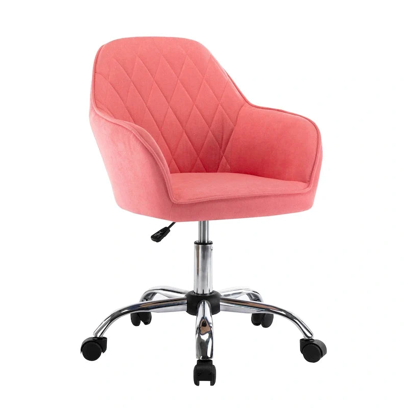 Chaise de bureau à domicile en tissu avec roulettes