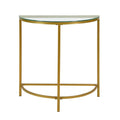 Demilune Console Table - Gold
