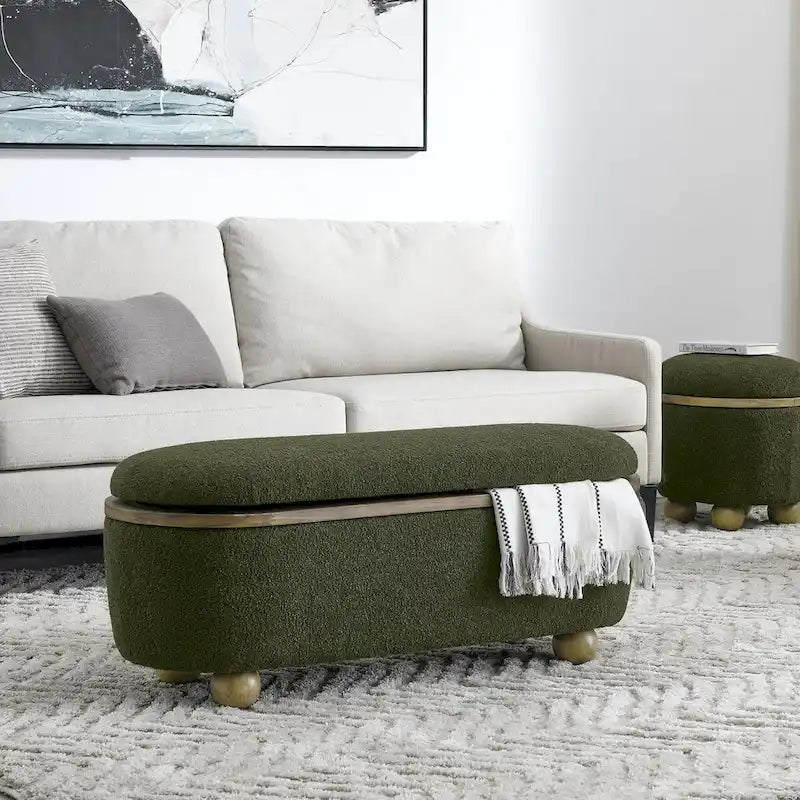 Banco otomano de almacenamiento tapizado para el pie de cama, con espacio de almacenamiento y asiento, ideal para guardar mantas grandes