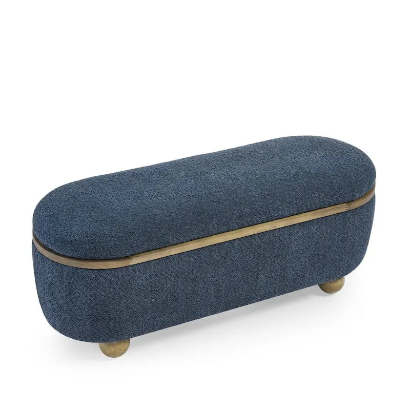 Banco otomano de almacenamiento tapizado para el pie de cama, con espacio de almacenamiento y asiento, ideal para guardar mantas grandes