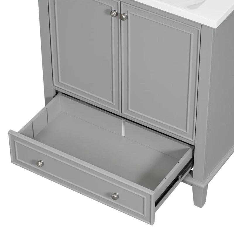 Armario de baño con puertas y cajón
